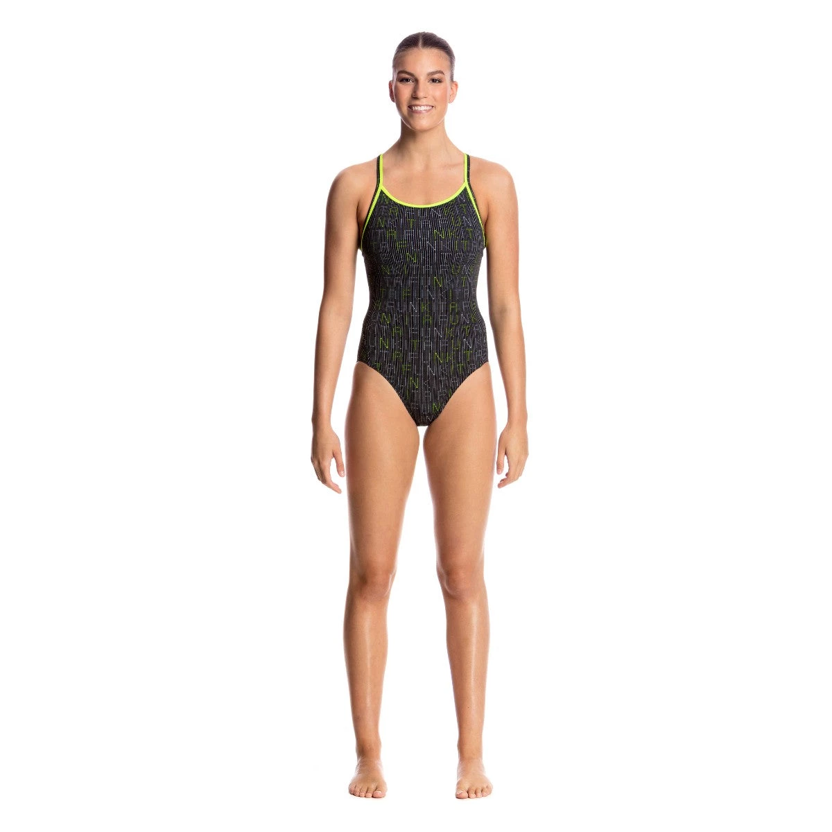 Funkita Women Swimwear BINARY BABE | LADIES DIAMOND BACK ONE PIECE