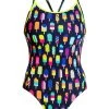 Funkita Women Swimwear FROSTY FRUITS | LADIES DIAMOND BACK ONE PIECE