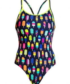 Funkita Women Swimwear FROSTY FRUITS | LADIES DIAMOND BACK ONE PIECE