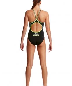 Funkita Women Swimwear MOONLIGHTING | LADIES DIAMOND BACK ONE PIECE