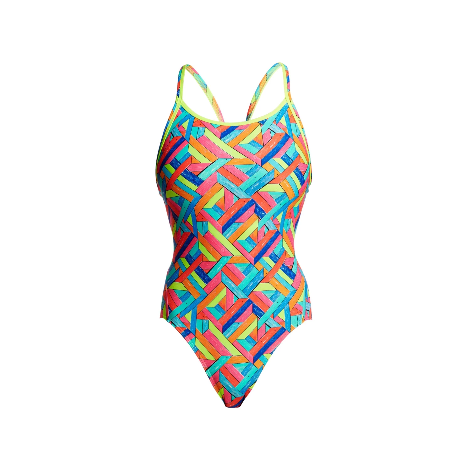Funkita Women Swimwear PANEL POP | LADIES DIAMOND BACK ONE PIECE