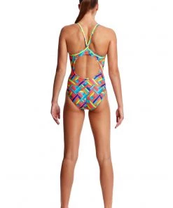Funkita Women Swimwear PANEL POP | LADIES DIAMOND BACK ONE PIECE