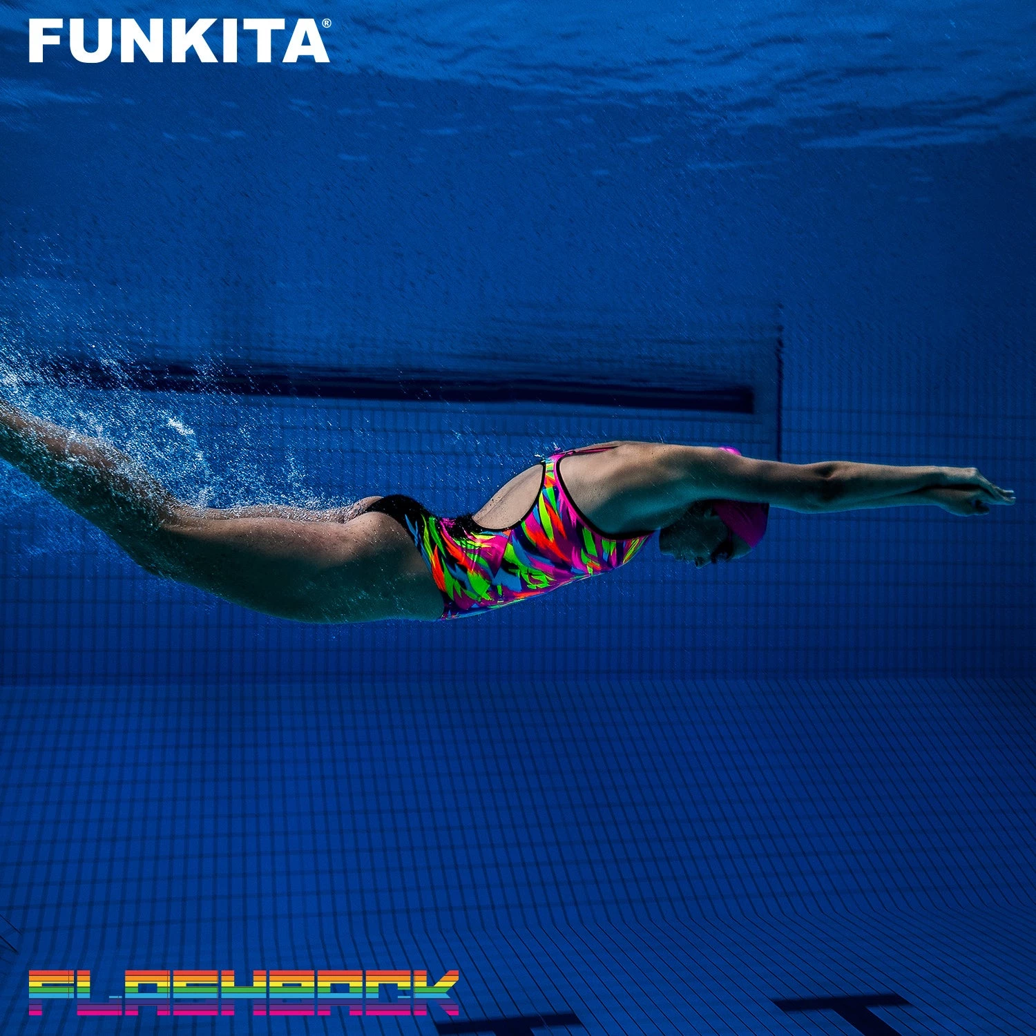 Funkita Women Swimwear Pride Power | Ladies Diamond Back One Piece
