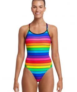 Funkita Rainbow Racer | Ladies Diamond Back One Piece