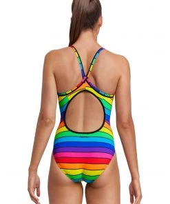 Funkita Rainbow Racer | Ladies Diamond Back One Piece
