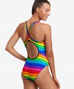 Funkita Rainbow Racer | Ladies Diamond Back One Piece