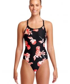 Funkita Rose Garden | Ladies Diamond Back One Piece Women Swimwear