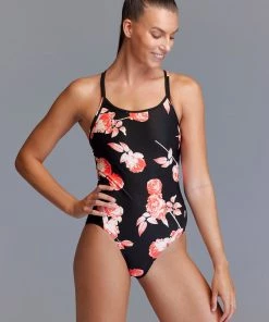 Funkita Rose Garden | Ladies Diamond Back One Piece Women Swimwear
