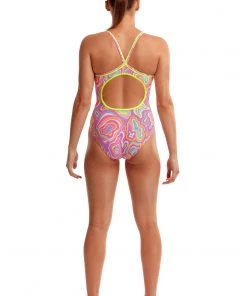Funkita Women Swimwear Sugar Highs | Ladies Diamond Back One Piece