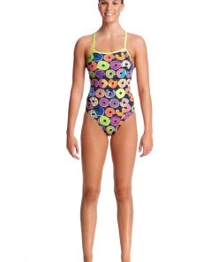 Funkita Women Swimwear DUNKING DONUTS | LADIES SINGLE STRAP ONE PIECE