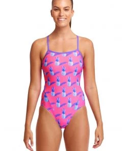 Funkita Women Swimwear Pine Time | Ladies Single Strap One Piece