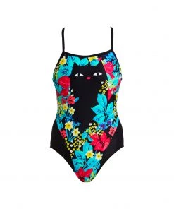 Funkita SCAREDY CAT | GIRLS SINGLE STRAP ONE PIECE Girls Swimwear