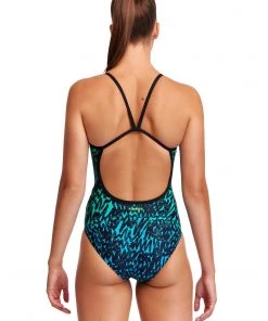 Funkita Women Swimwear Spraying Alive | Ladies Single Strap One Piece