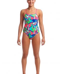 Funkita TEXTA TOWERS | LADIES SINGLE STRAP ONE PIECE Women Swimwear