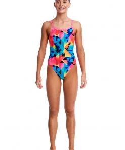 Funkita Girls Swimwear COLOUR BURST | GIRLS SINGLE STRAP ONE PIECE