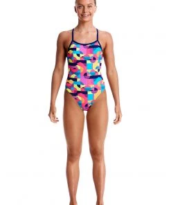 FUNKITA Girls Swimwear MAD MIST | GIRLS SINGLE STRAP ONE PIECE
