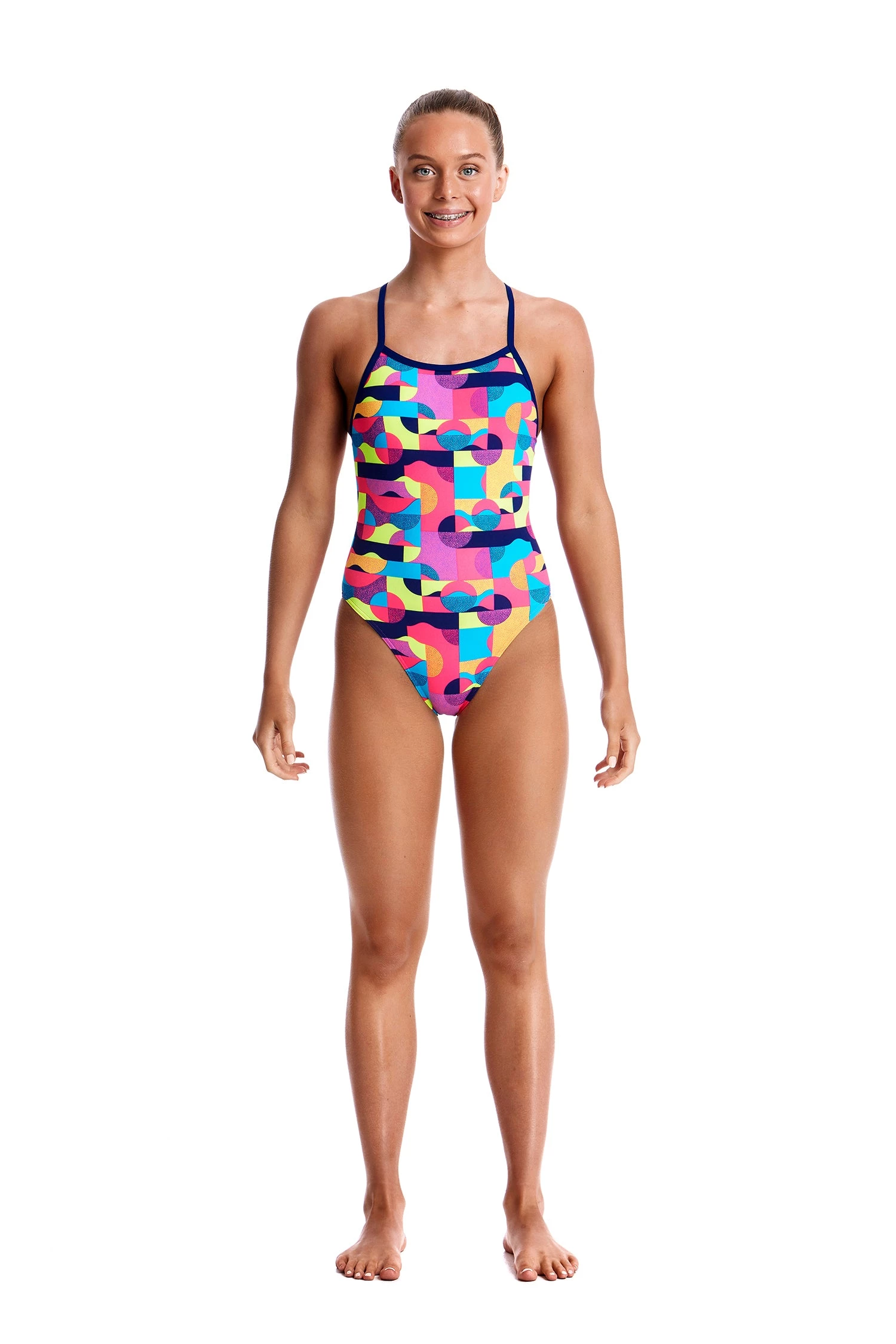 FUNKITA Girls Swimwear MAD MIST | GIRLS SINGLE STRAP ONE PIECE