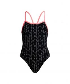 Funkita Girls Swimwear NIGHT CAT | GIRLS SINGLE STRAP ONE PIECE
