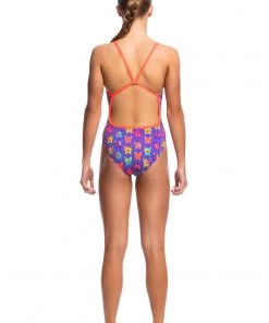 Funkita POOCH PARTY | GIRLS SINGLE STRAP ONE PIECE Girls Swimwear