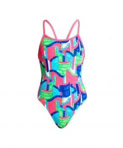 Funkita TEXTA TOWERS | GIRLS SINGLE STRAP ONE PIECE Girls Swimwear