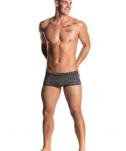 Funky Trunks Men Swimwear BINARY BRO | MENS PLAIN FRONT TRUNKS