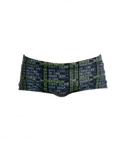 Funky Trunks DEPARTURE BOARD | MENS PLAIN FRONT TRUNKS