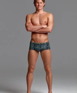 Funky Trunks DEPARTURE BOARD | MENS PLAIN FRONT TRUNKS