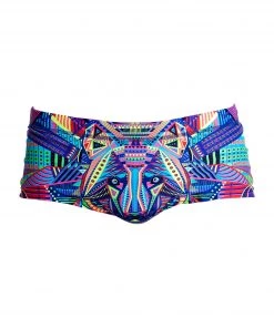 Funky Trunks WOLF PACK | MENS PLAIN FRONT TRUNKS Men Swimwear