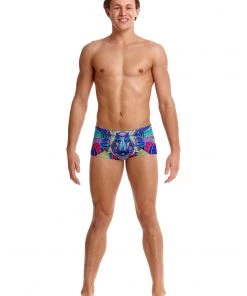 Funky Trunks WOLF PACK | MENS PLAIN FRONT TRUNKS Men Swimwear