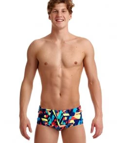 Funky Trunks Blocked Bars | Mens Eco Classic Trunks