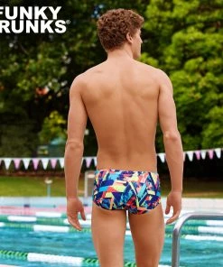 Funky Trunks Blocked Bars | Mens Eco Classic Trunks