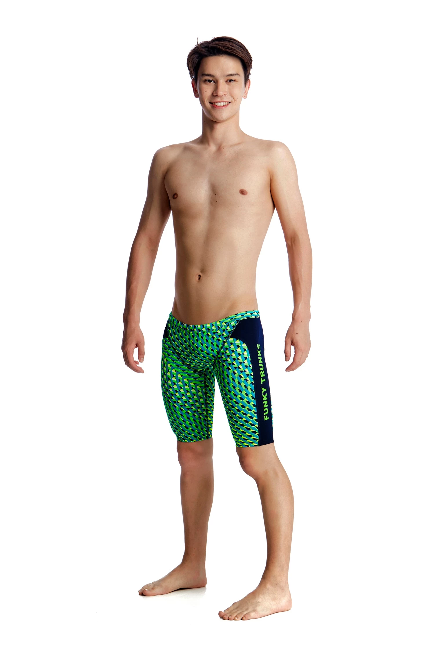 Funky Trunks GREEN GATOR | BOYS TRAINING JAMMERS Boys Swimwear