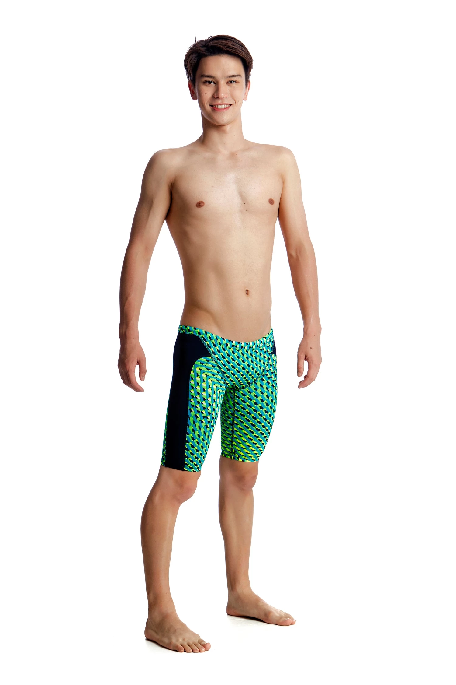 Funky Trunks GREEN GATOR | BOYS TRAINING JAMMERS Boys Swimwear