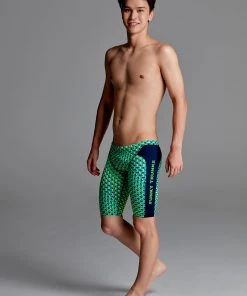Funky Trunks GREEN GATOR | BOYS TRAINING JAMMERS Boys Swimwear