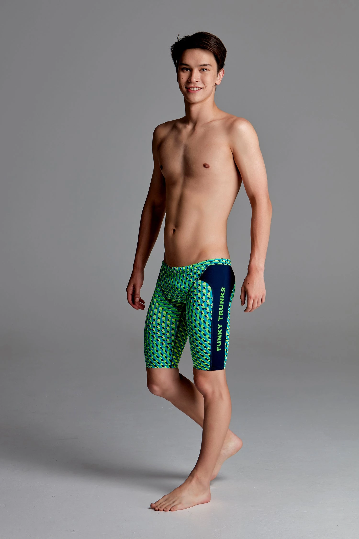 Funky Trunks GREEN GATOR | BOYS TRAINING JAMMERS Boys Swimwear