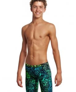 Funky Trunks Spraying Alive | Boys Training Jammers Boys Swimwear