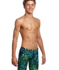 Funky Trunks Spraying Alive | Boys Training Jammers Boys Swimwear