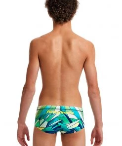 Funky Trunks Boys Swimwear Big Blanc | Boys Sidewinder Trunks