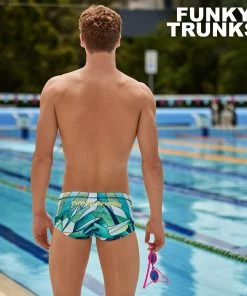 Funky Trunks Men Swimwear Big Blanc | Mens Sidewinder Trunks
