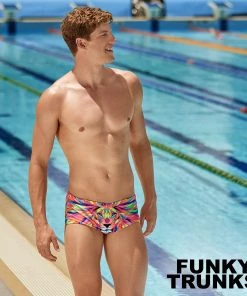 Funky Trunks Pride Power | Mens Sidewinder Trunks Men Swimwear