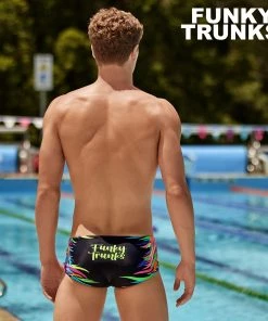 Funky Trunks Pride Power | Mens Sidewinder Trunks Men Swimwear