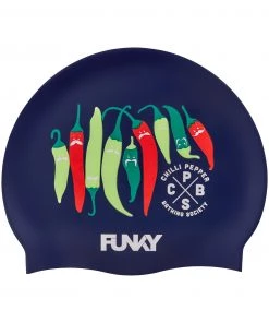 Funky Trunks Chilli Boss | Silicone Swimming Caps Swim Caps