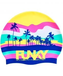Funky Trunks Perfect Wave | Silicone Swimming Caps Swim Caps