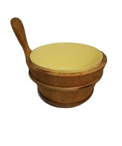 Wooden Bucket & Ladle Set | Helo Saunas Pool & Spa