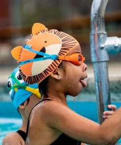 FINIS® Swim Caps Lion | Animal-Shaped Silicone Swim Cap