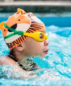 FINIS® Swim Caps Lion | Animal-Shaped Silicone Swim Cap