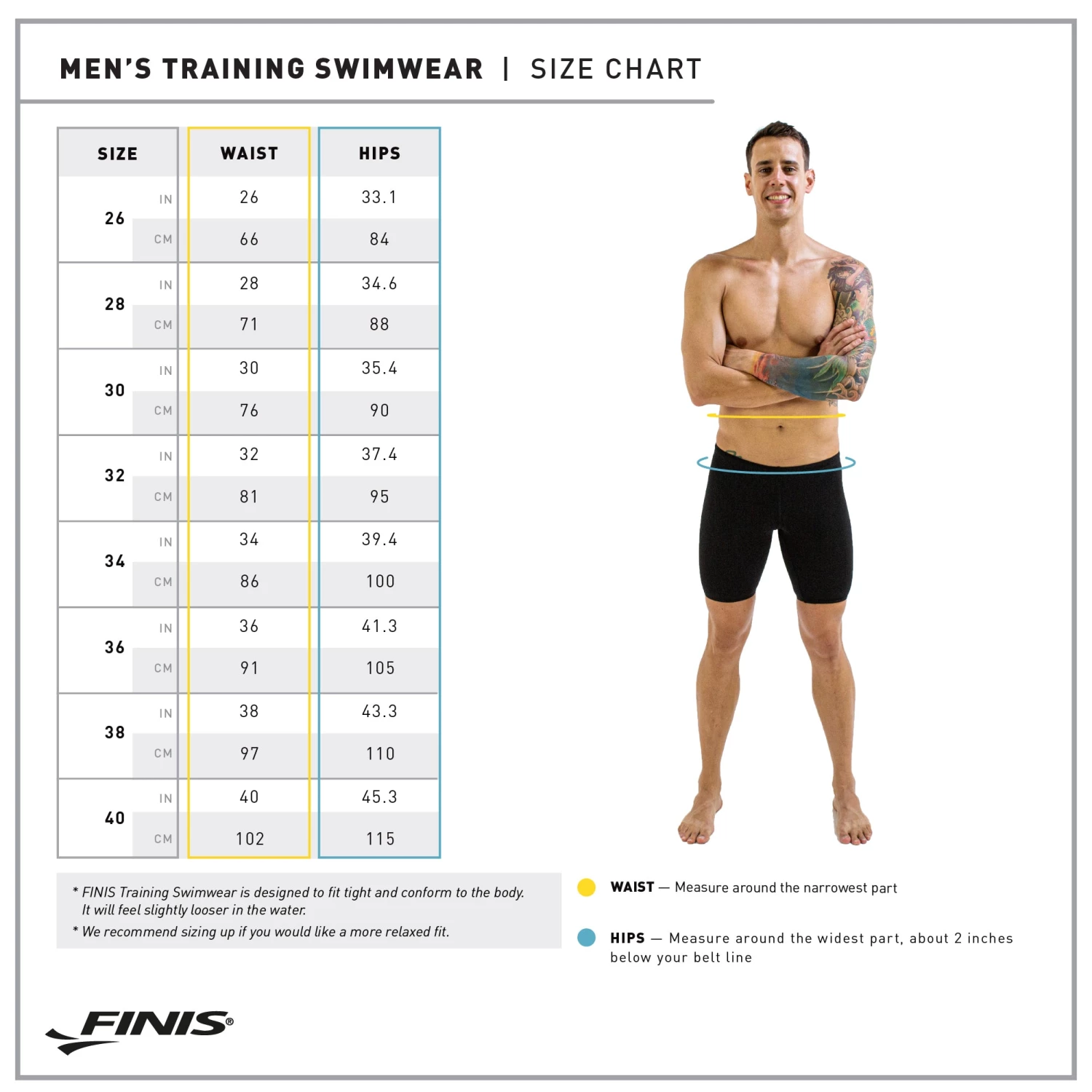 FINIS® MAZE JAMMER | DURABLE TRAINING & COMPETITION SWIMWEAR Men Swimwear