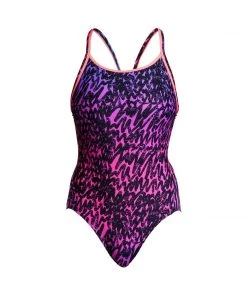 Funkita Women Swimwear Spray Cool | Ladies Diamond Back One Piece