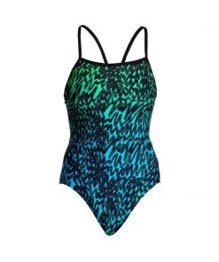Funkita Women Swimwear Spraying Alive | Ladies Single Strap One Piece