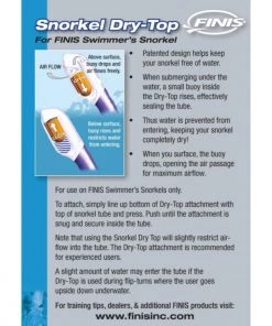 FINIS® Technical Snorkel Dry Top | Compatible With The Swimmer's Snorkel & Glide Snorkel
